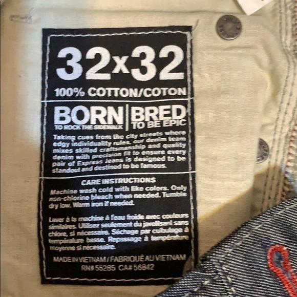 Express Men’s Rocco Slim Fit Straight Leg 32x32 - Picture 5 of 5